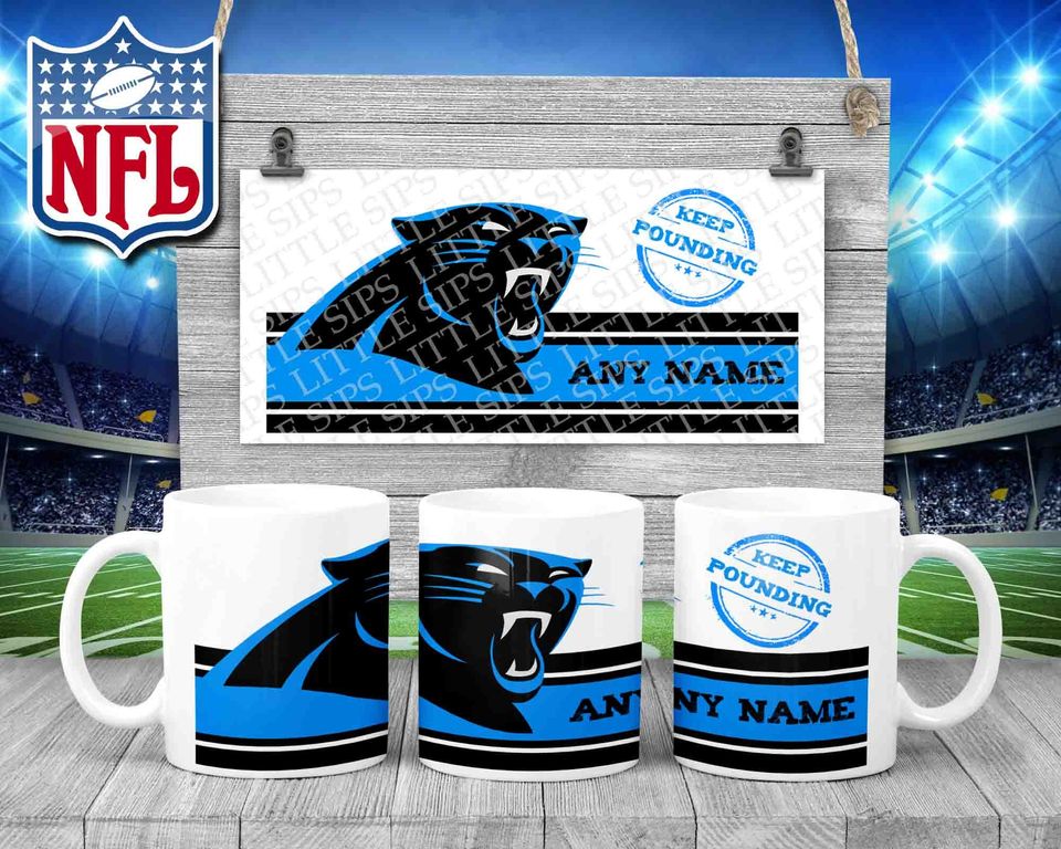 Carolina Panthers - football Themed Personalised Mug