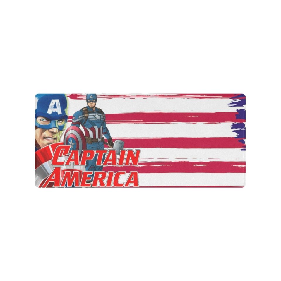 Captain America Desk Mat Suitable for Gamers, Content Creators, and Others