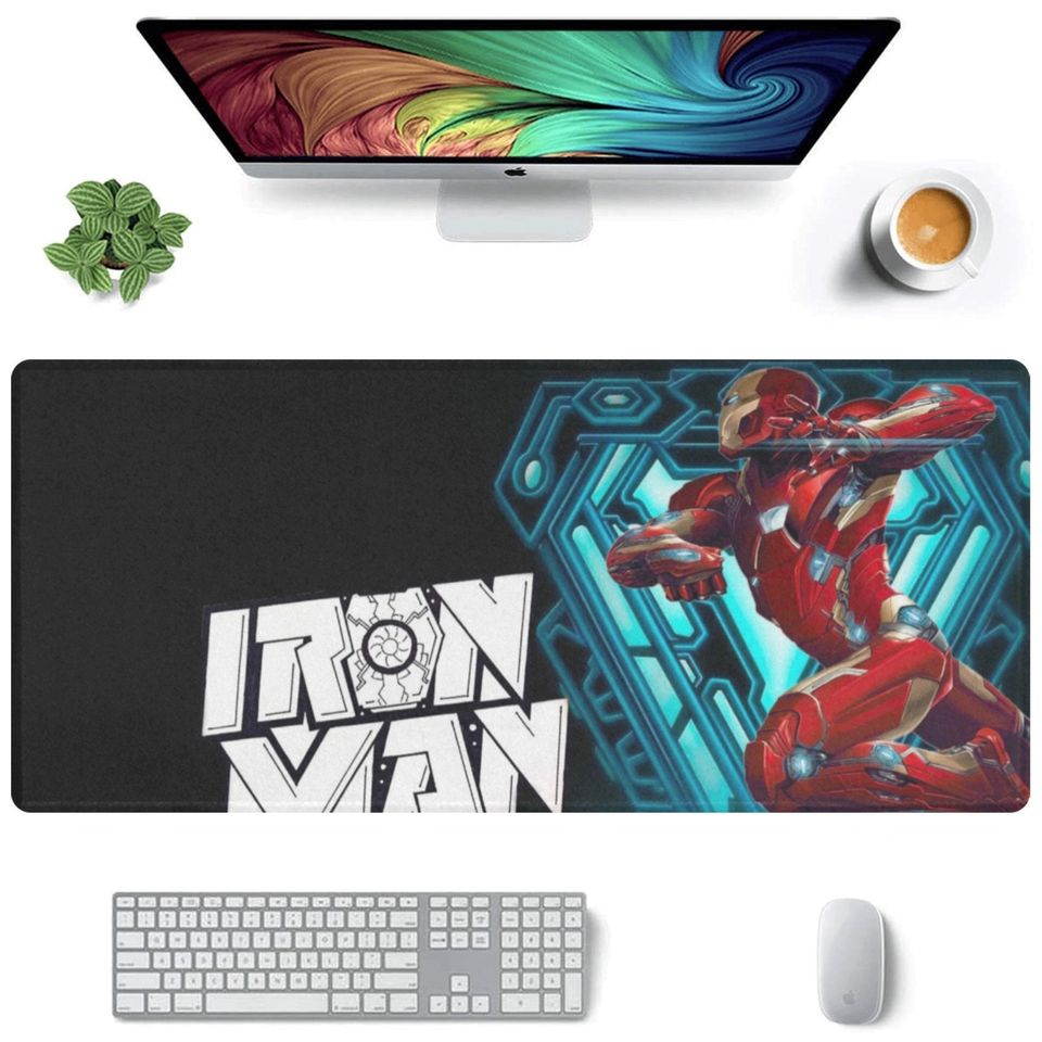 Iron Man Desk Mat Suitable for Gamers, Content Creators, and Others