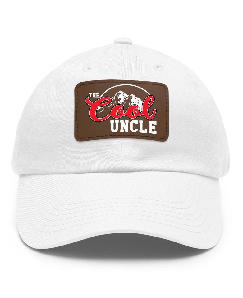 Fathers Day Uncle Gift, The Cool Uncle Hat, Uncle with Leather Patch, Uncle Hat, Best Uncle Gift, Cool Uncle Hat, Funny Uncle Gift Cap