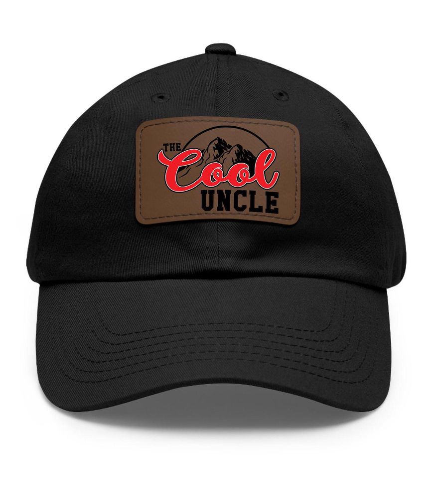 Fathers Day Uncle Gift, The Cool Uncle Hat, Uncle with Leather Patch, Uncle Hat, Best Uncle Gift, Cool Uncle Hat, Funny Uncle Gift Cap