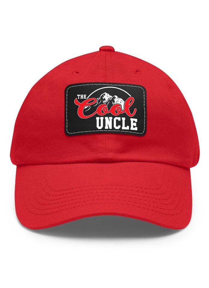 Fathers Day Uncle Gift, The Cool Uncle Hat, Uncle with Leather Patch, Uncle Hat, Best Uncle Gift, Cool Uncle Hat, Funny Uncle Gift Cap