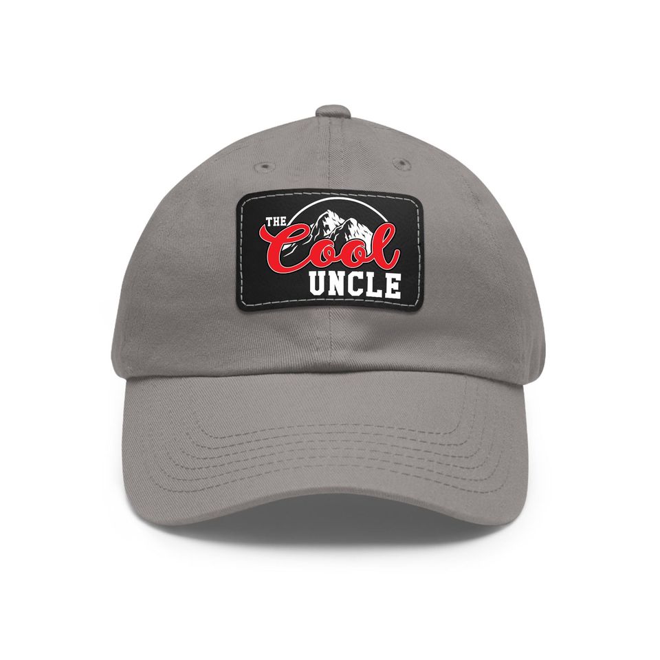 Fathers Day Uncle Gift, The Cool Uncle Hat, Uncle with Leather Patch, Uncle Hat, Best Uncle Gift, Cool Uncle Hat, Funny Uncle Gift Cap