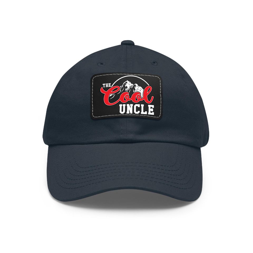 Fathers Day Uncle Gift, The Cool Uncle Hat, Uncle with Leather Patch, Uncle Hat, Best Uncle Gift, Cool Uncle Hat, Funny Uncle Gift Cap