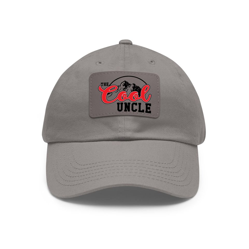 Fathers Day Uncle Gift, The Cool Uncle Hat, Uncle with Leather Patch, Uncle Hat, Best Uncle Gift, Cool Uncle Hat, Funny Uncle Gift Cap