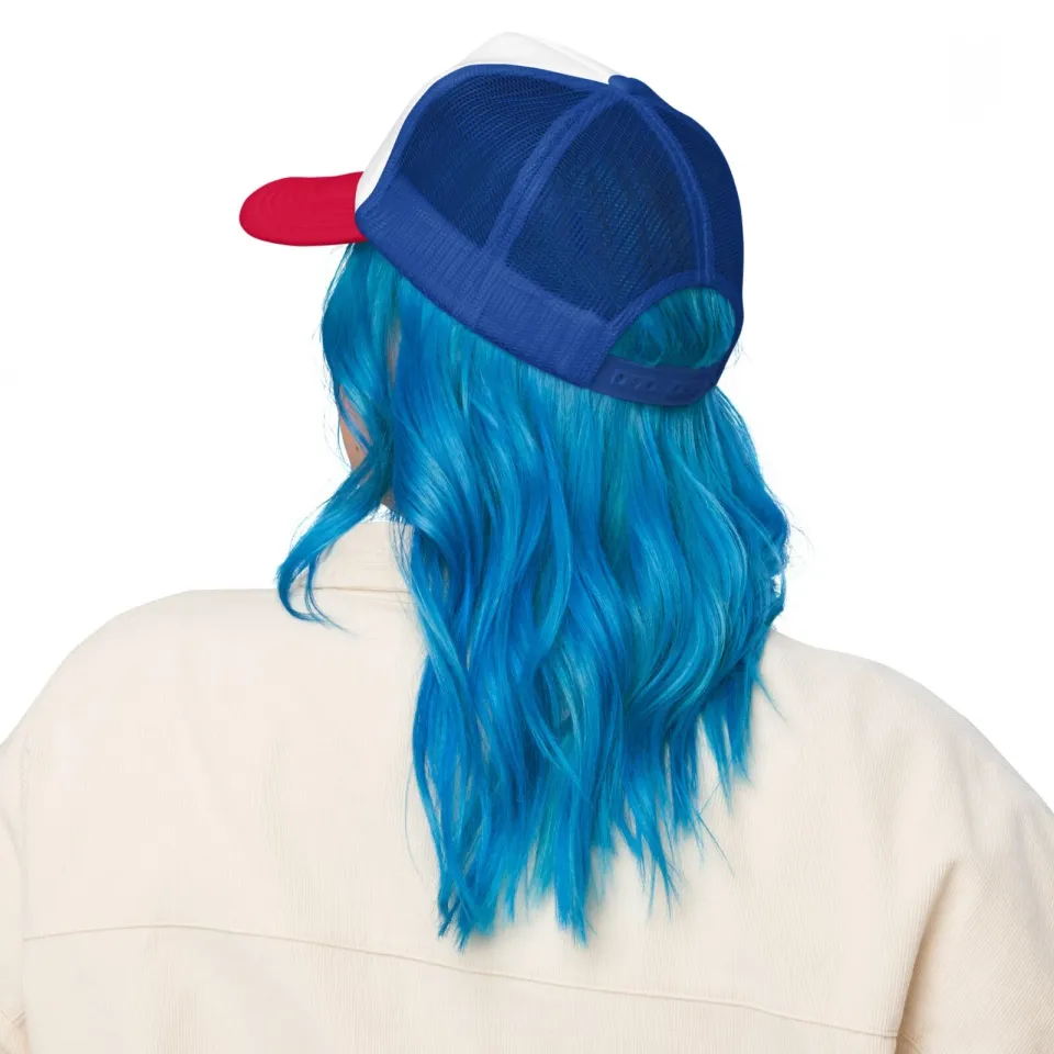 Palm Trees Embroidered Foam trucker hat