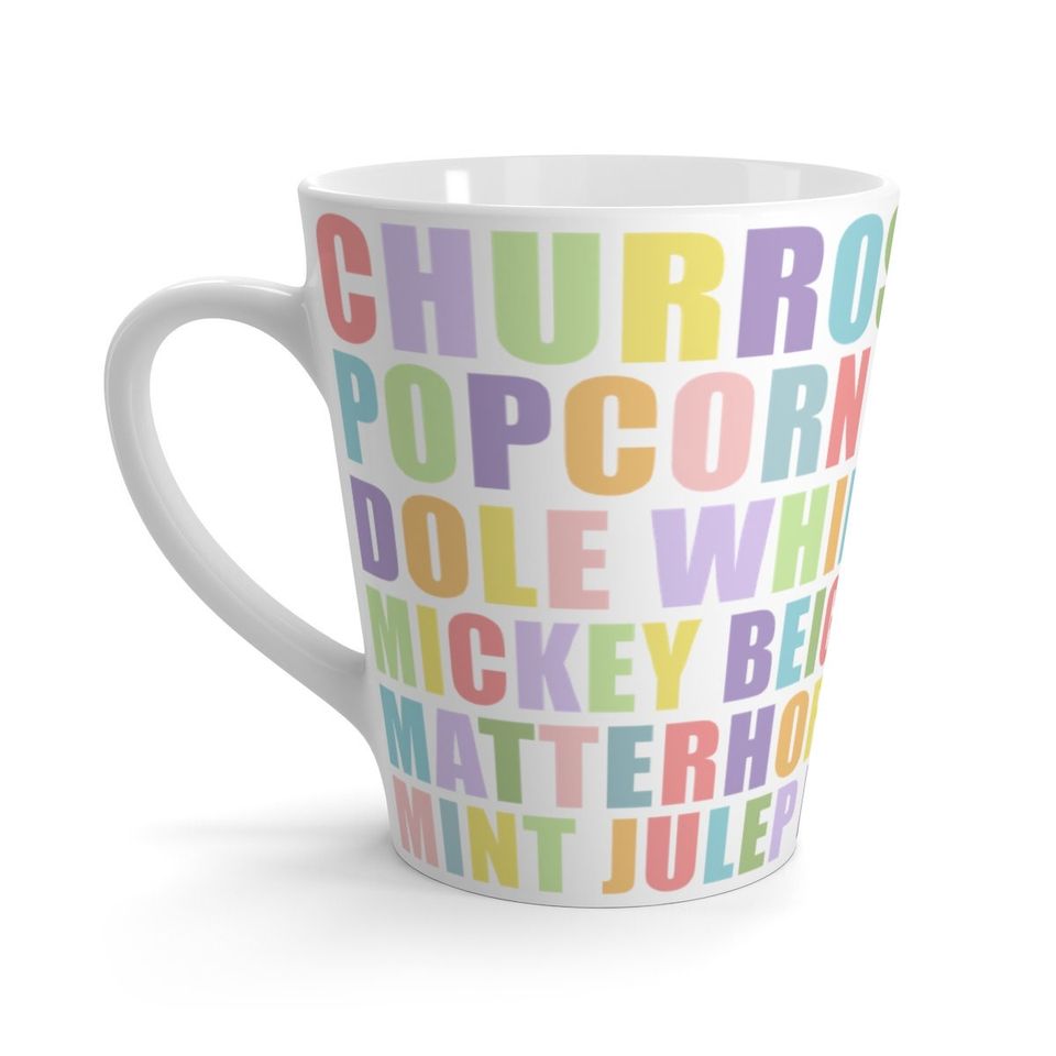 Favorite Disneyland Snacks Latte Mug - Churros Design