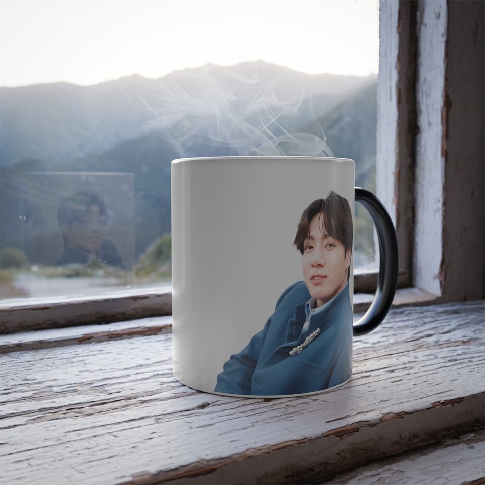 Jungkook Color Changing Mug, 11oz | BTS Magic Mug