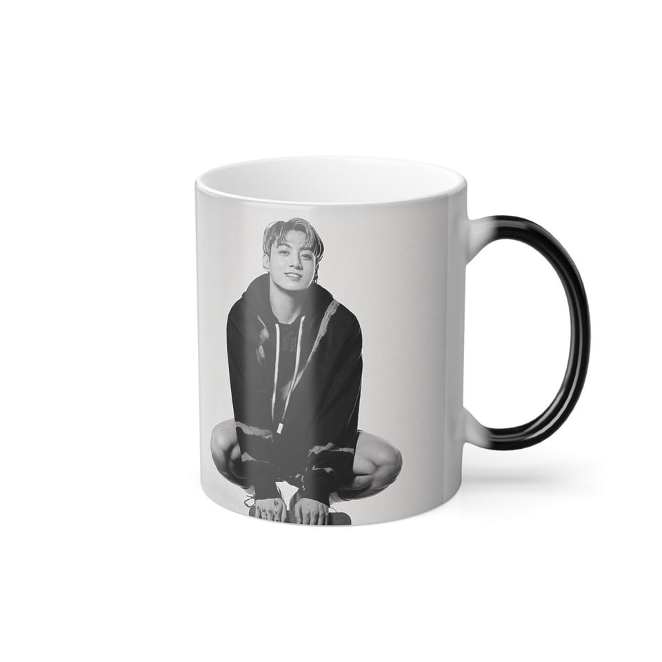 Jungkook BTS Color-Changing Mug, 11oz Coffee Cup