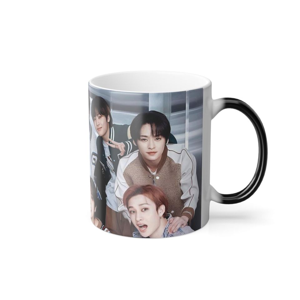 Stray Kids Color-Changing Mug, Heat Activated 11oz K-pop Coffee Cup