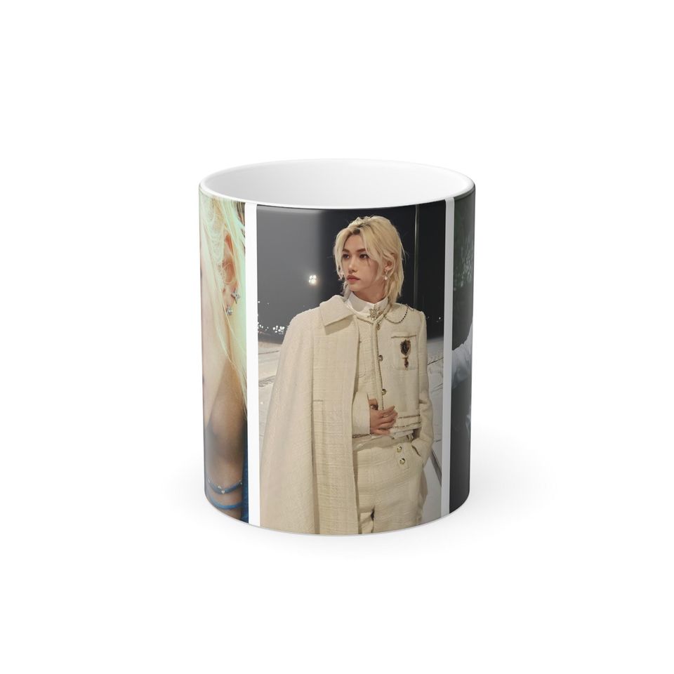 Felix Stray Kids Color-Changing Mug, Heat Activated 11oz K-pop Coffee Cup