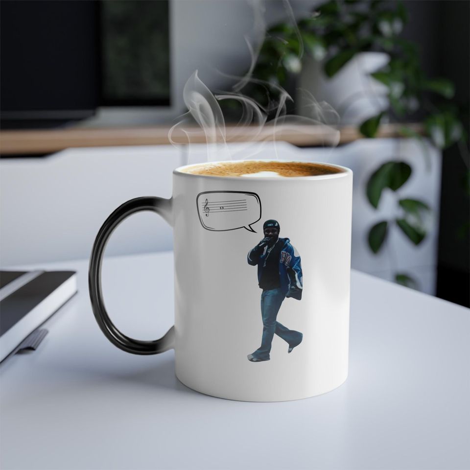 Color Morphing Mug - Heat Reactive Coffee Cup, Kendrick Lamar, Super Bowl Design