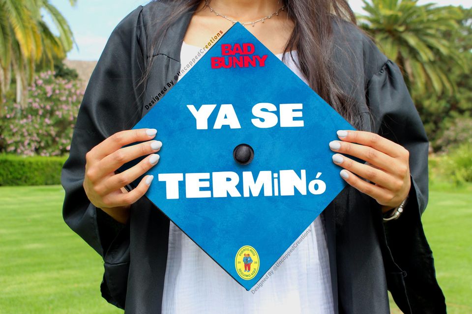 Bad Bunny Graduation Cap Topper | Grad Gift
