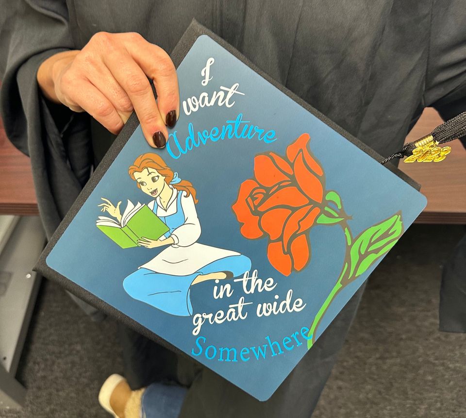 Beauty and the Beast Graduation Cap Topper