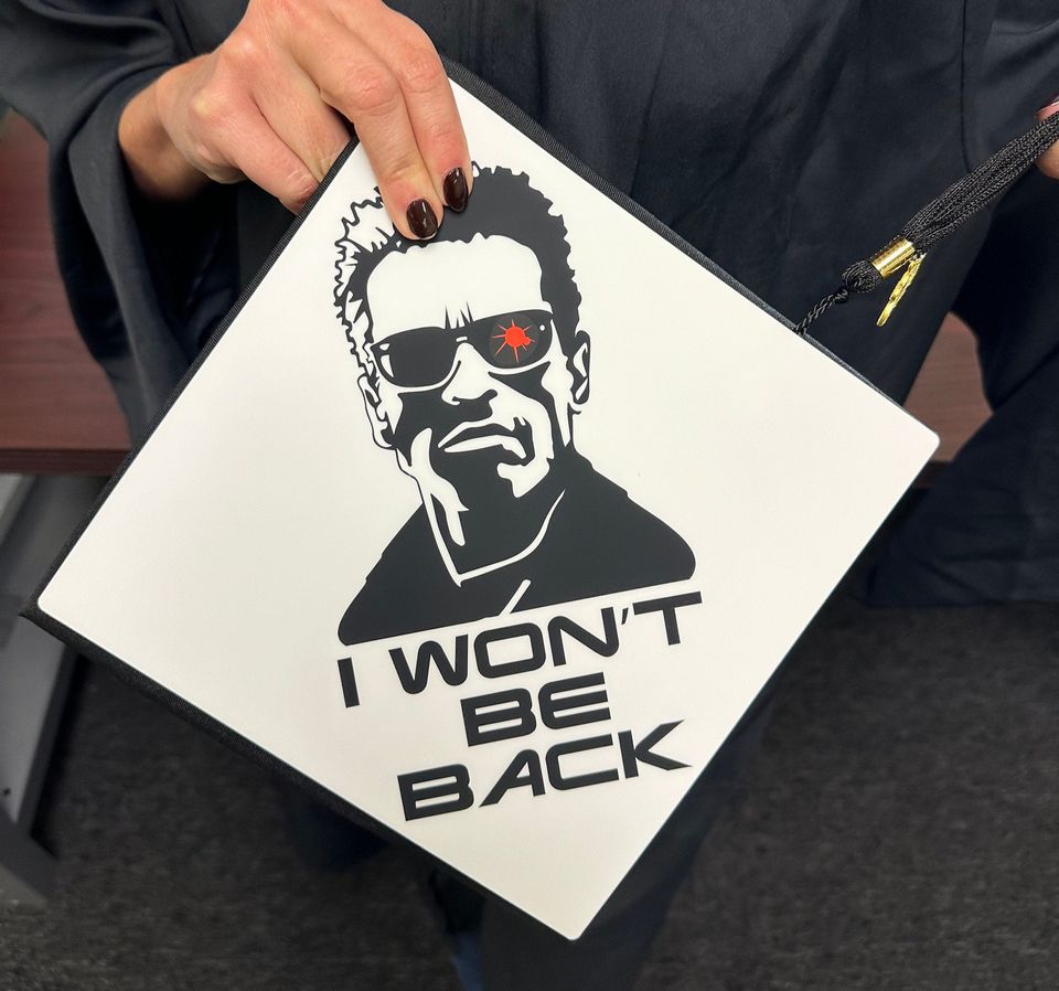 Grad Cap Topper I Won't Be Back