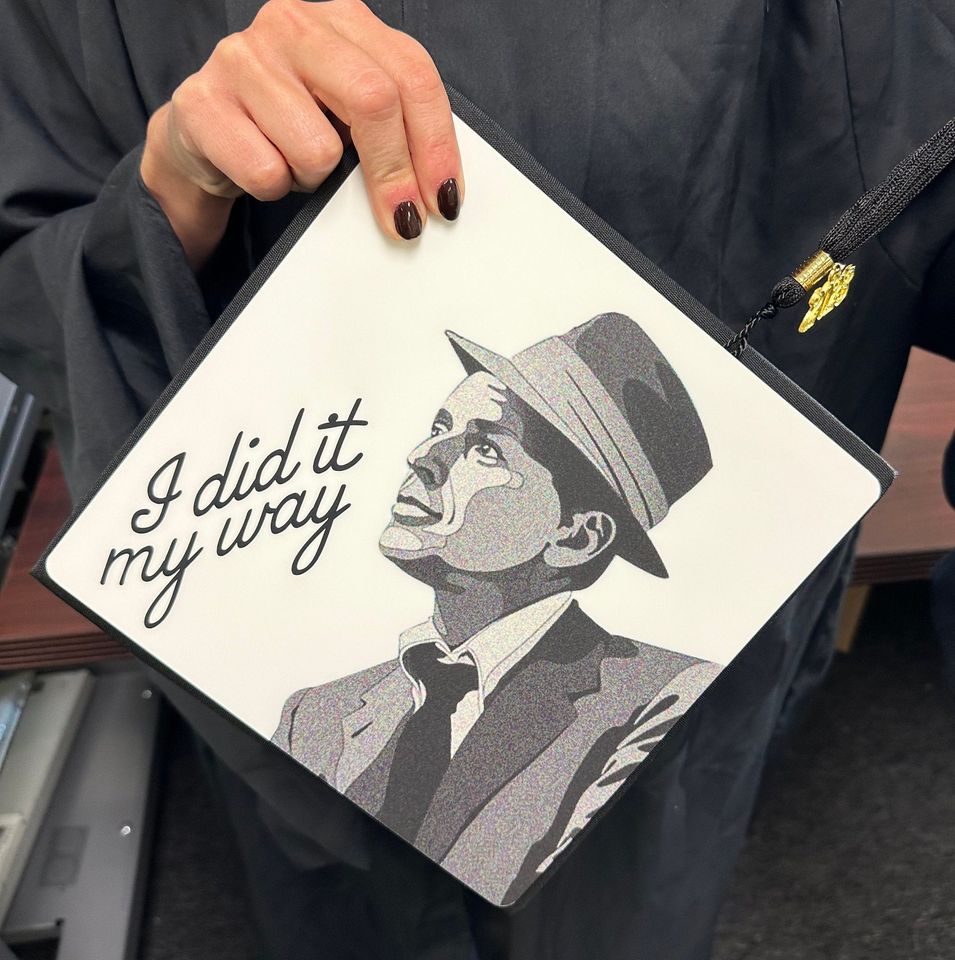 Grad Cap Topper I Did It My Way - Frank Sinatra