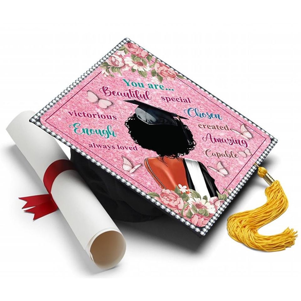 You Are Beautiful Graduation Cap Topper