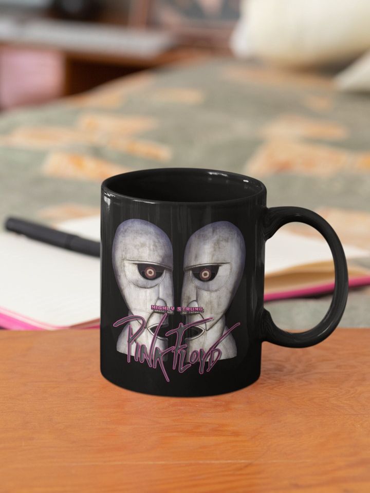 Highly Strung Pink Floyd quality 11oz Black Drinking Mug