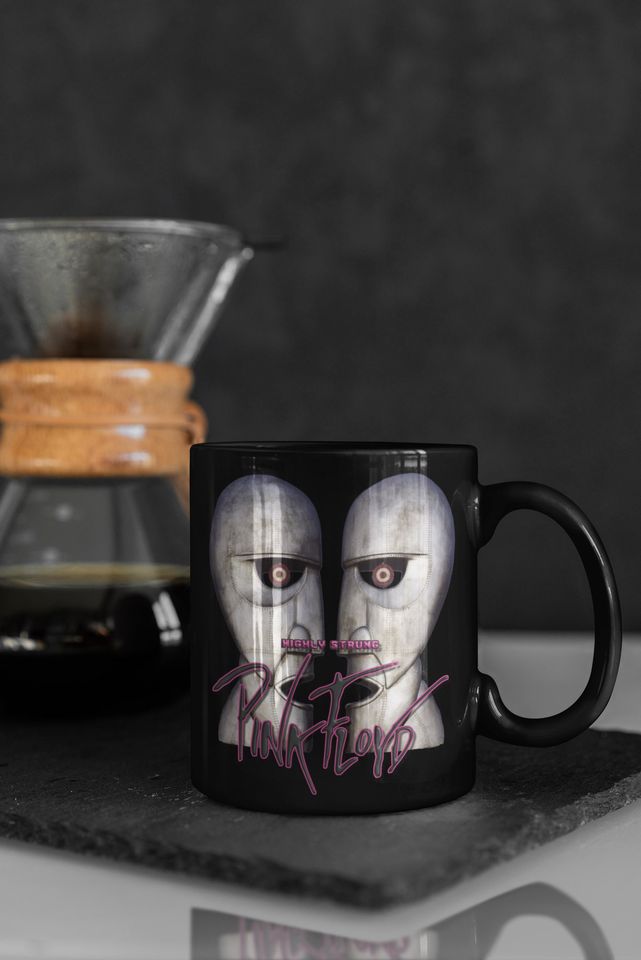 Highly Strung Pink Floyd quality 11oz Black Drinking Mug