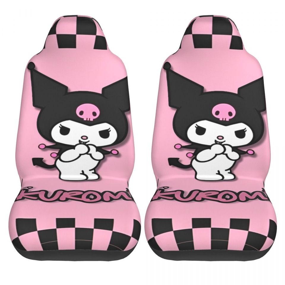 Kuromi Cartoon Car Seat Covers Front Seats