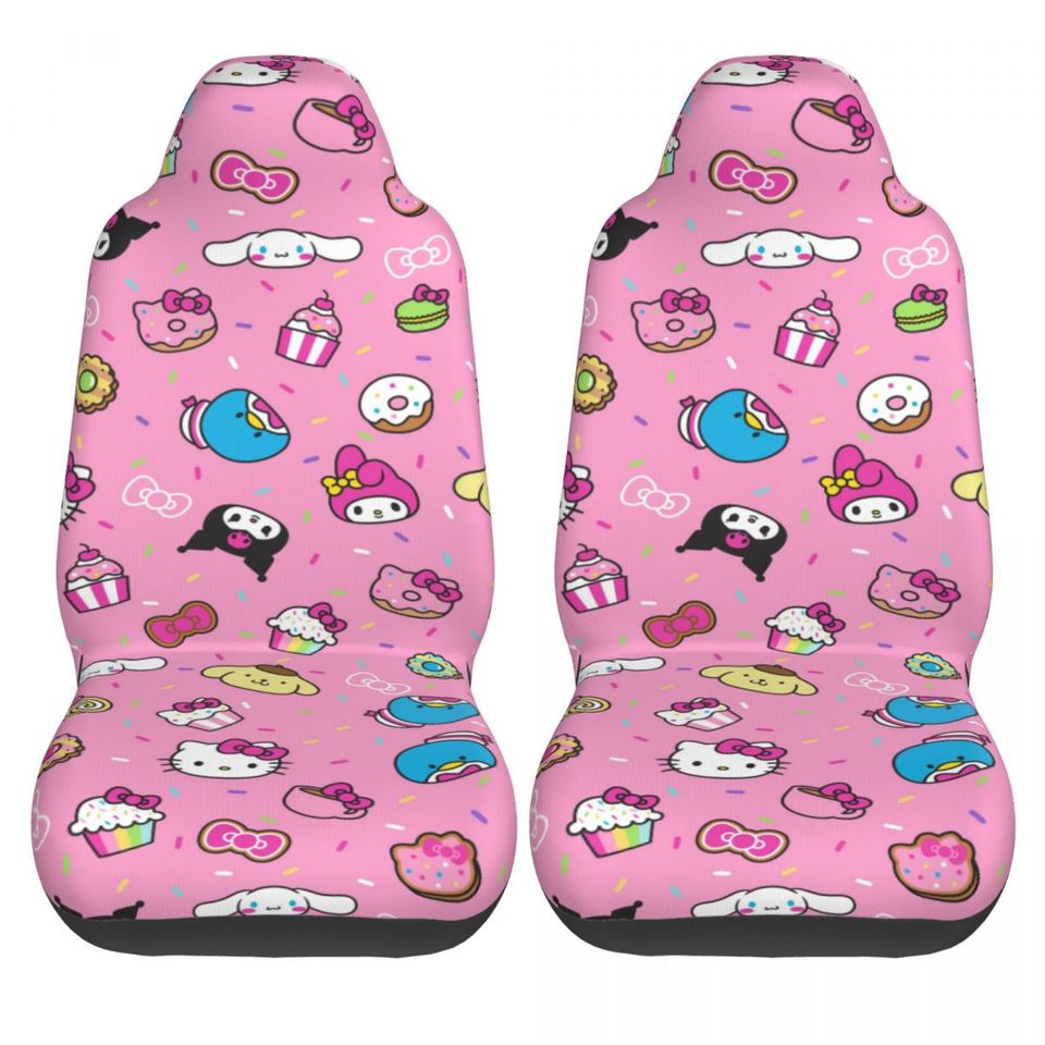 Sanrio Kuromi Car Seat Covers for Front Seats