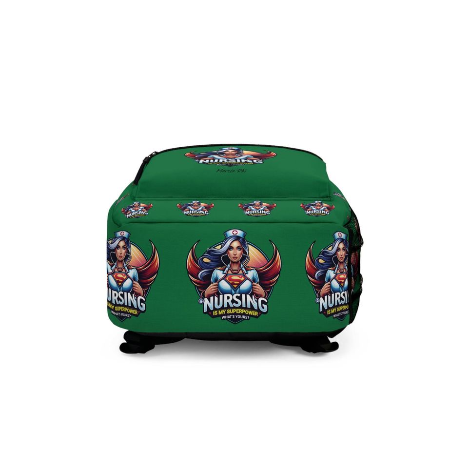 Personalized Nursing Superhero Backpack, Custom Nurse Gift Bag, RN Appreciation Present, Nursing Student Graduation, Hospital Work Gear