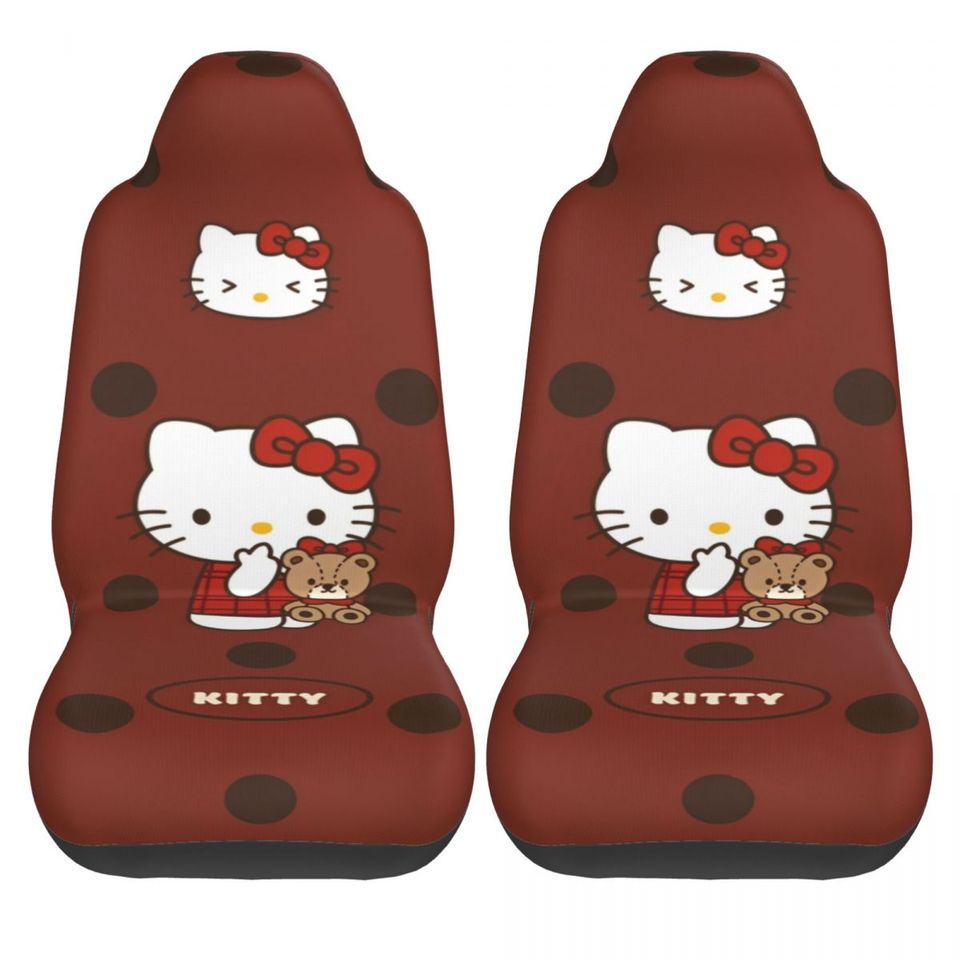 Hello Kitty Cartoon Car Seat Covers