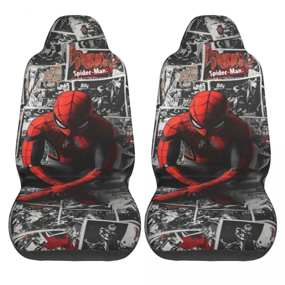 Spider-Man Car Seat Covers Front Seats 2 Pieces