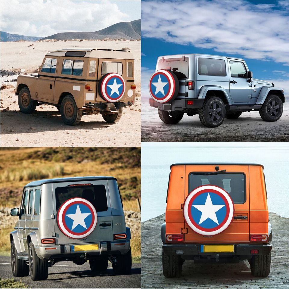 Captain America Spare Tire Cover