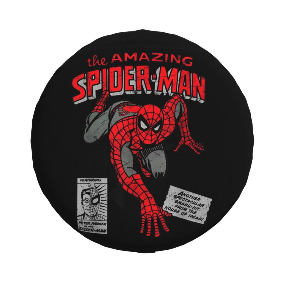 Spider-Man Retro Comic Spare Tire Cover