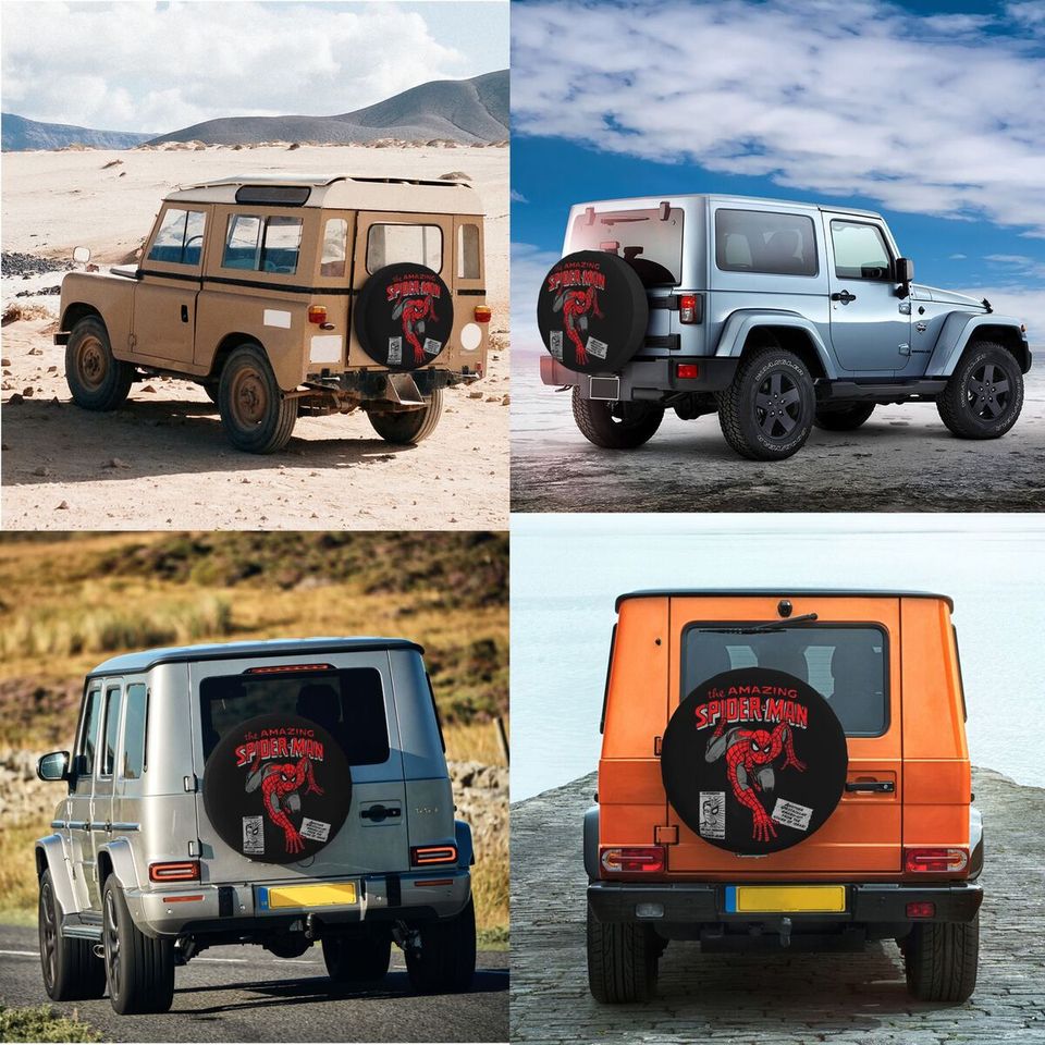 Spider-Man Retro Comic Spare Tire Cover