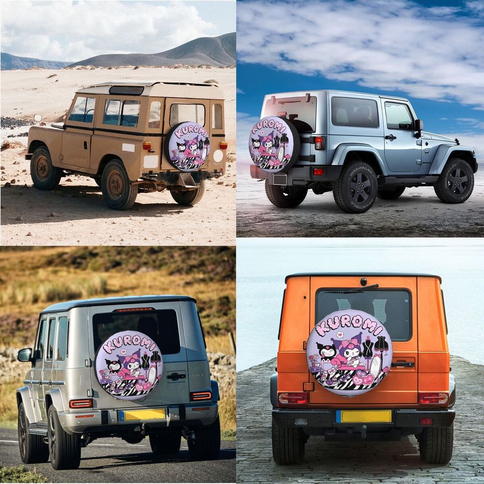 Hello Kitty and Kuromi Spare Tire Cover