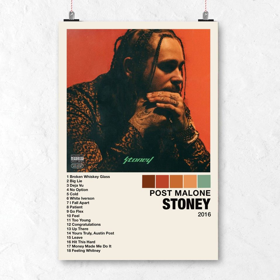 Post Malone - Stoney Album Cover Poster