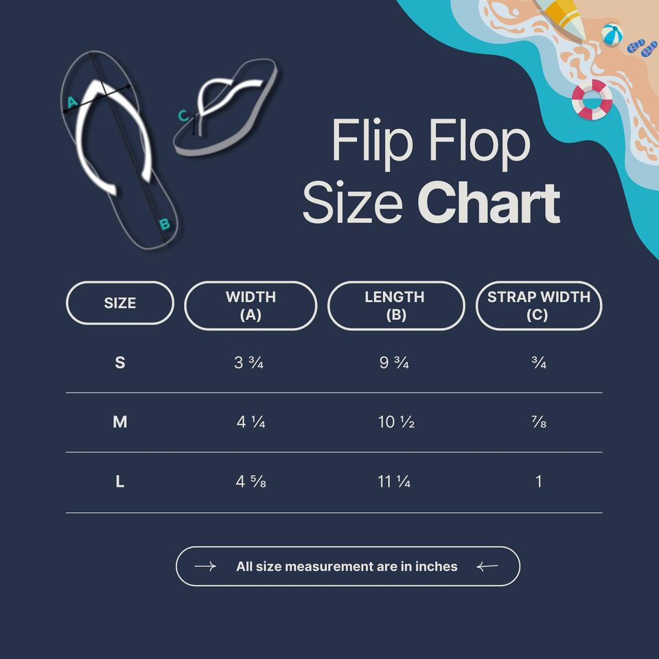 Beach Pattern Flip-Flops | Blue Stripe | Summer Sandals | Thong Sandals | Travel