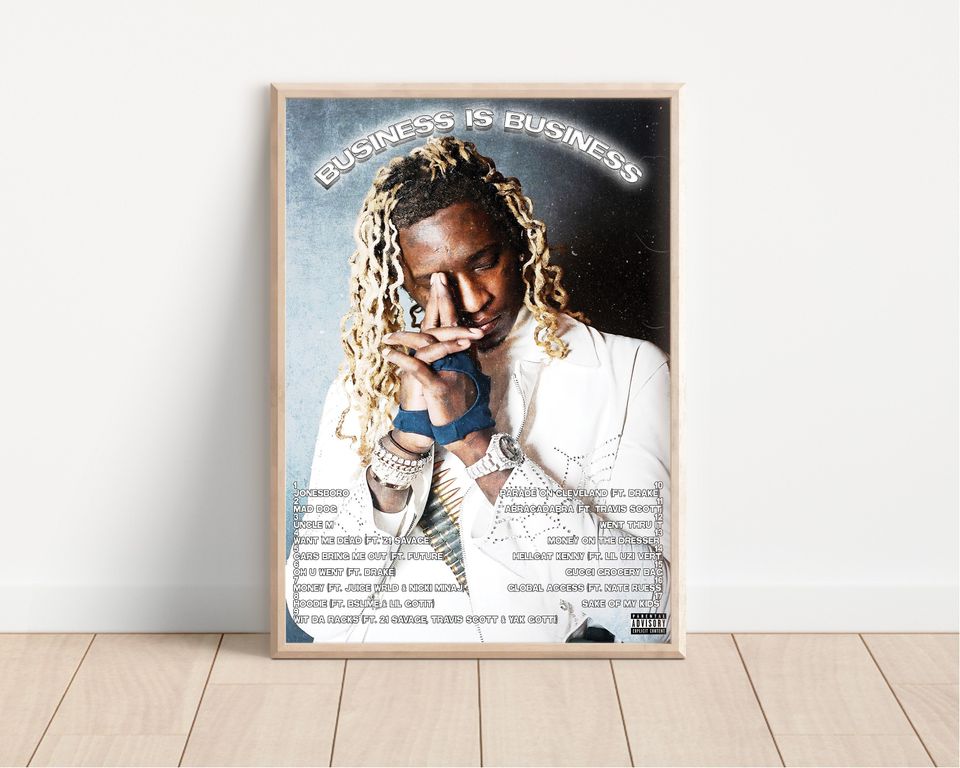 Young Thug Poster I Young Thug Album Wall Art Poster