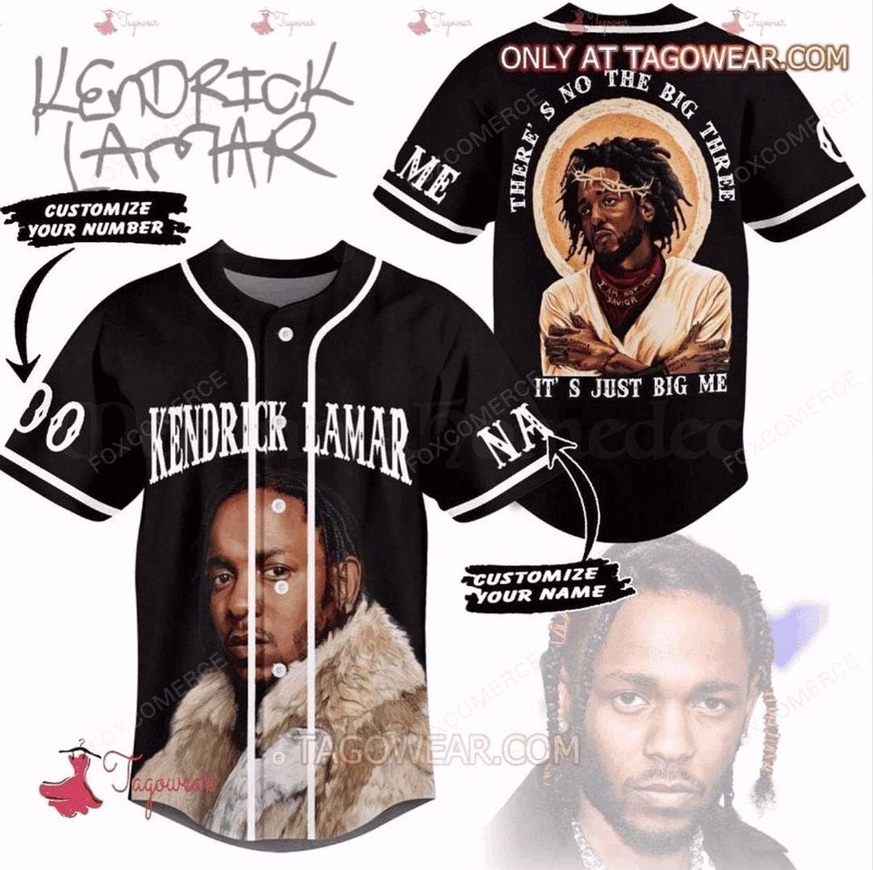 Kendrick Lamar "Theres No Big Three, Its Just Big Me" Baseball Jersey