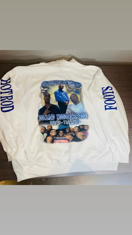 RIP- Rest In Peace Memorial 3D Hoodie (Front & Back)