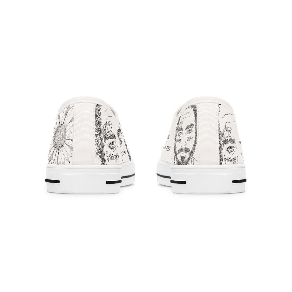 Post Malone Women's Canvas Low Top Sneakers