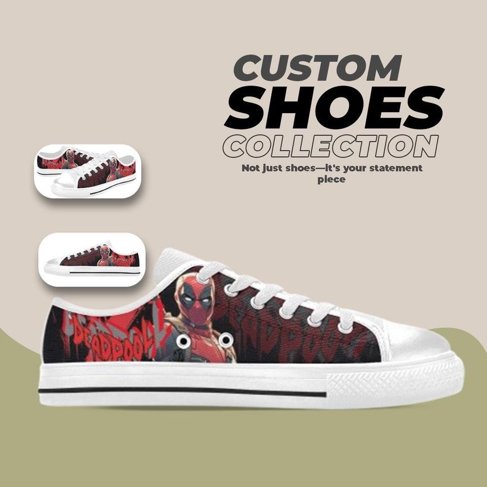 Deadpool Design Low top Shoes