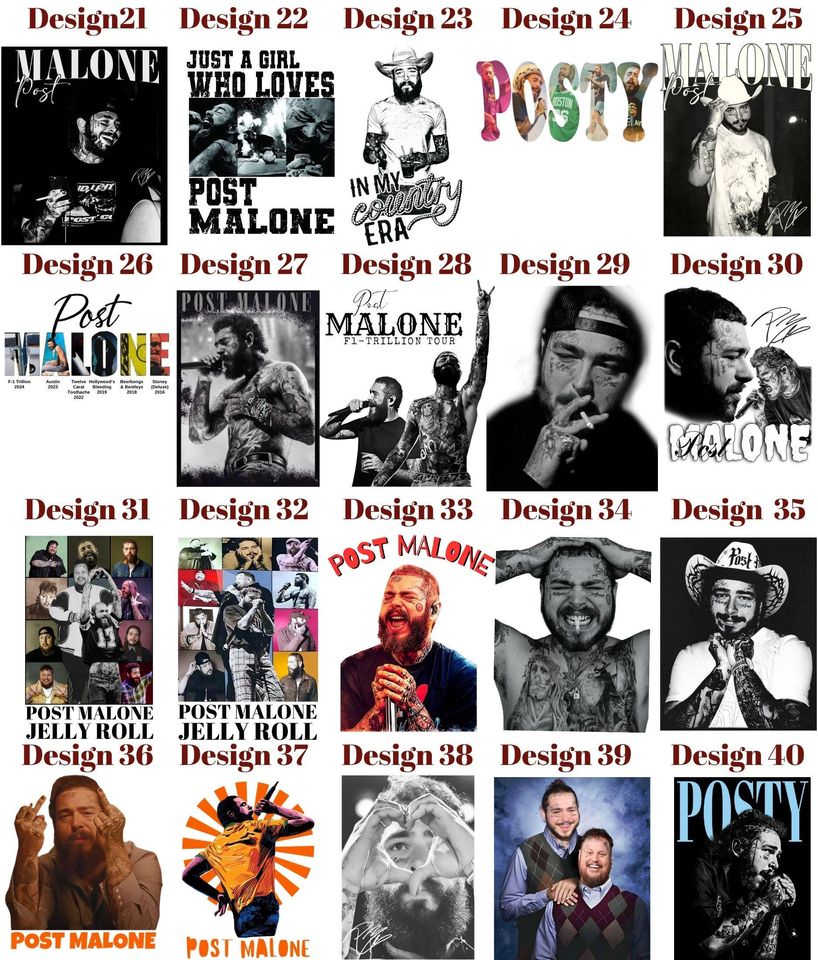 Vintage Post Malone Double Sided Tank Top, Posty 2025 Tour