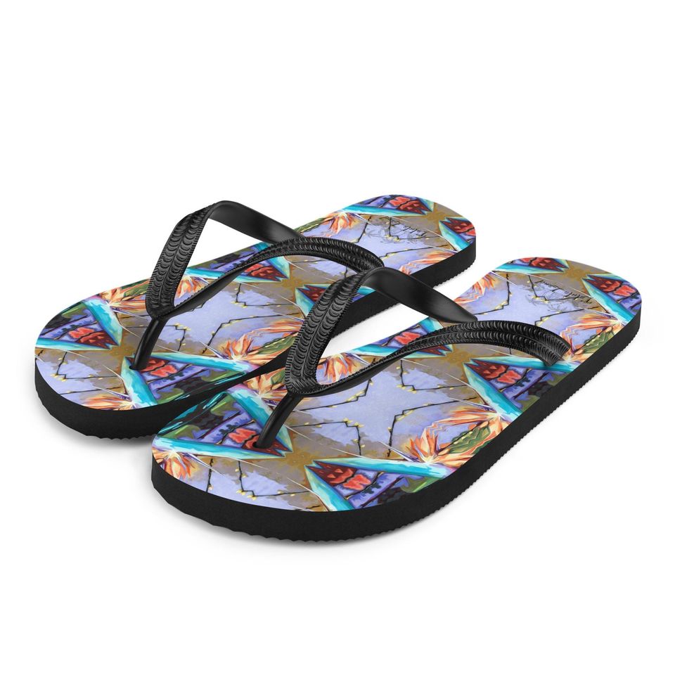 Bird of Paradise Flip-Flops