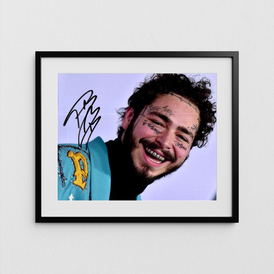 Post Malone Signed Premium Matte Vertical Poster with COA