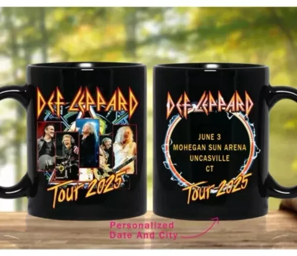 Personalization Def Leppard Tour 2025 Coffee Mug