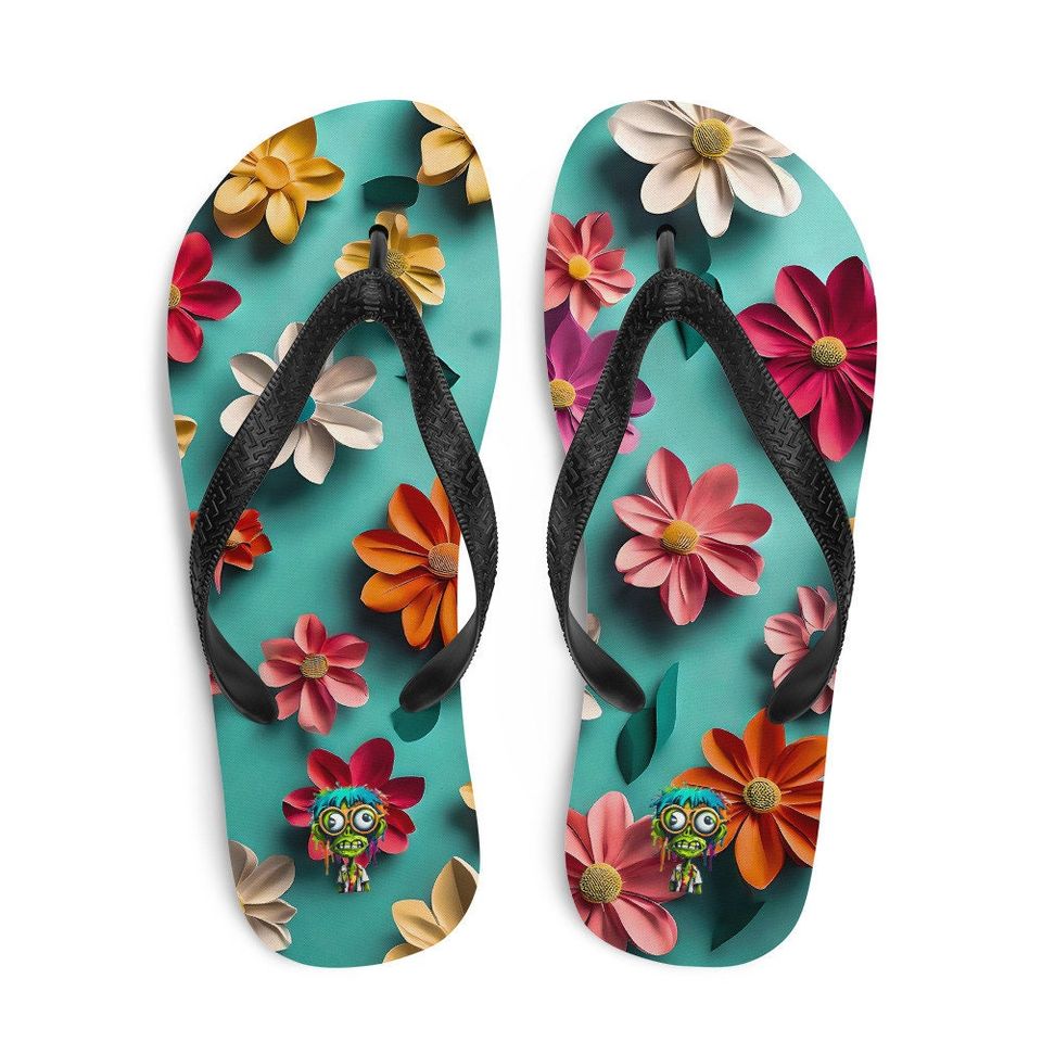 3d Flower Flip-Flops