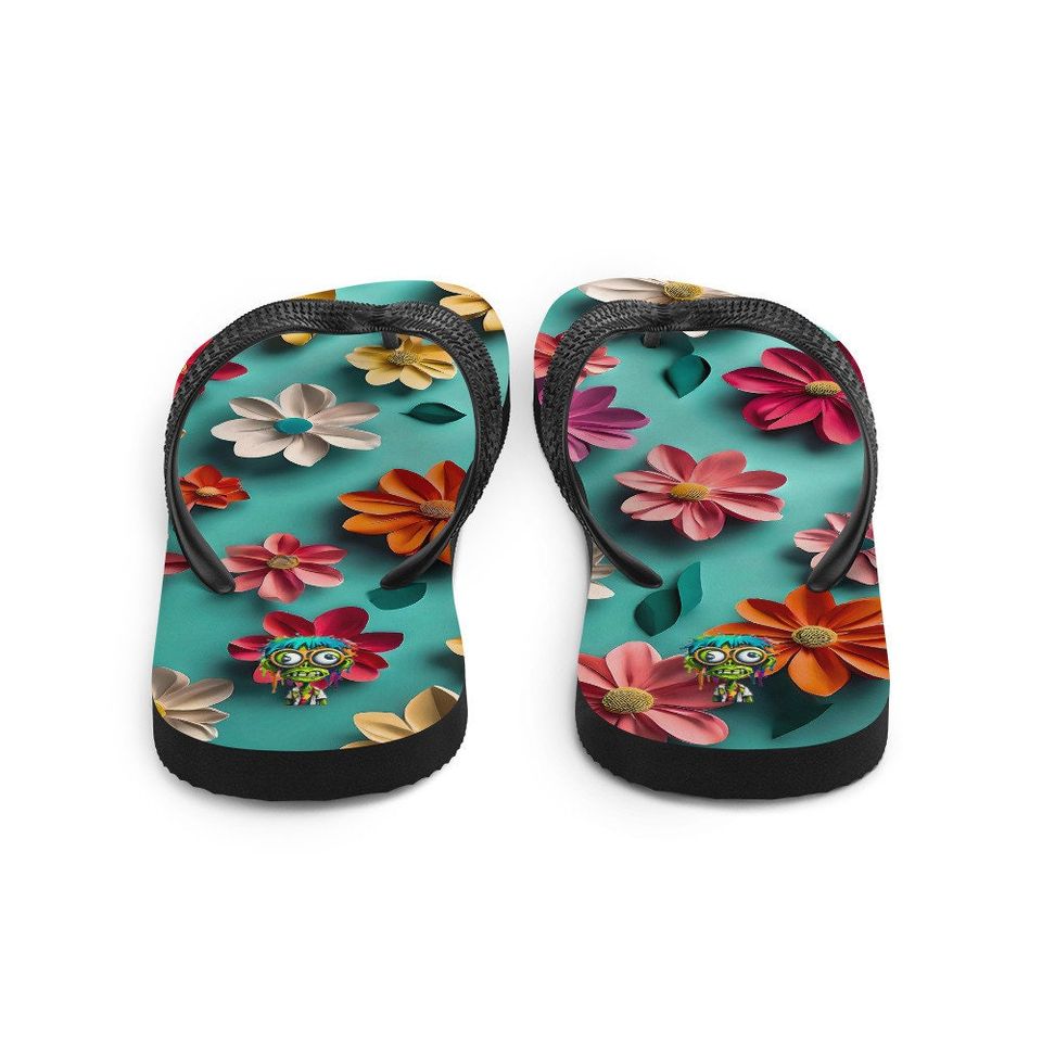 3d Flower Flip-Flops