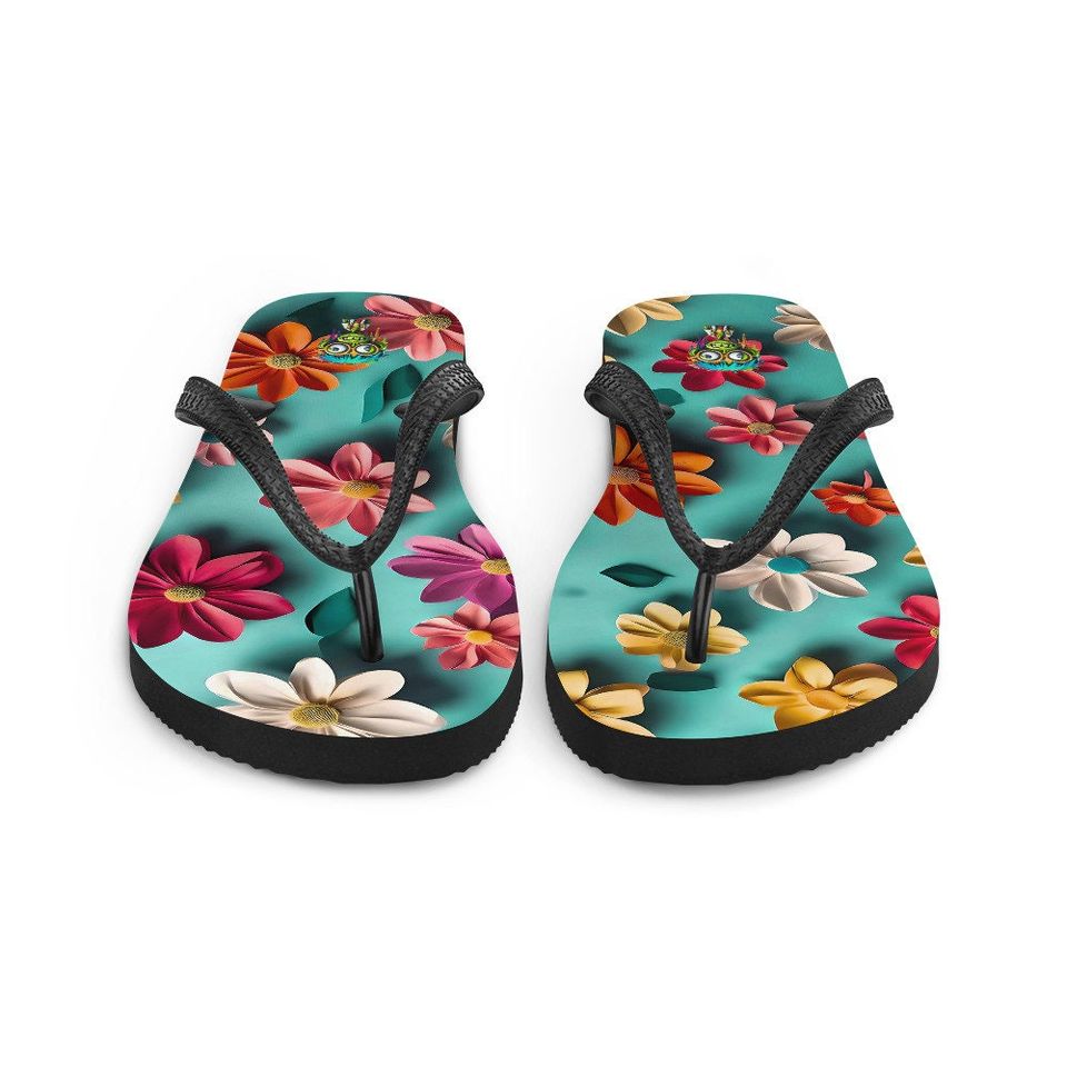 3d Flower Flip-Flops