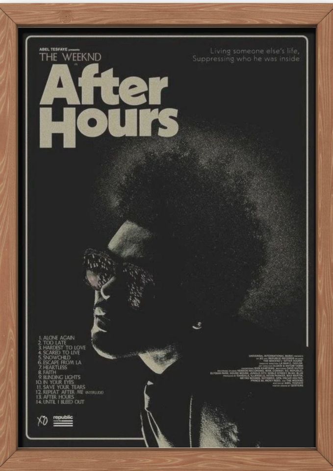 After Hours Weeknds Premium Matte Poster