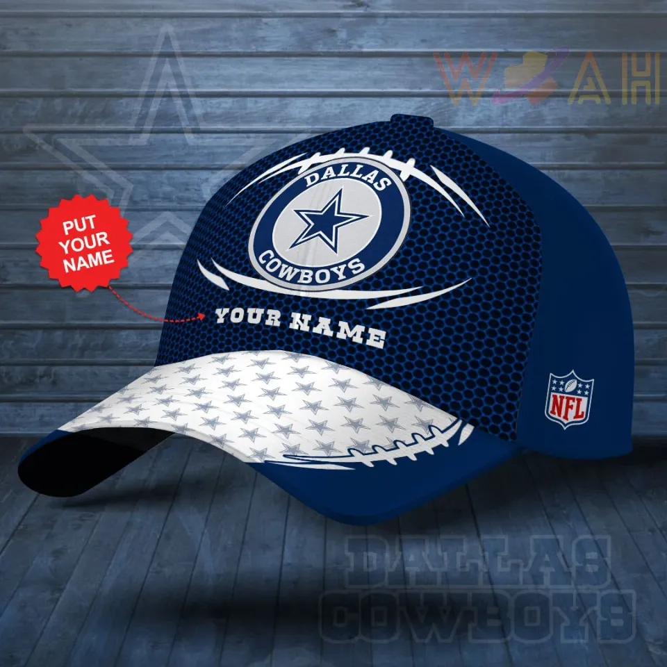 N.FL Custom Hat – Dallas Cowboys Cap with Embroidery, Sports Gift for Him
