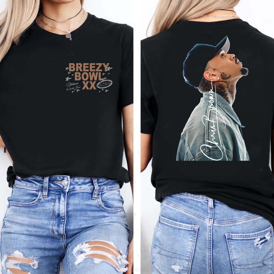 Chris Brown 2025 Tour Double Sided T-Shirt