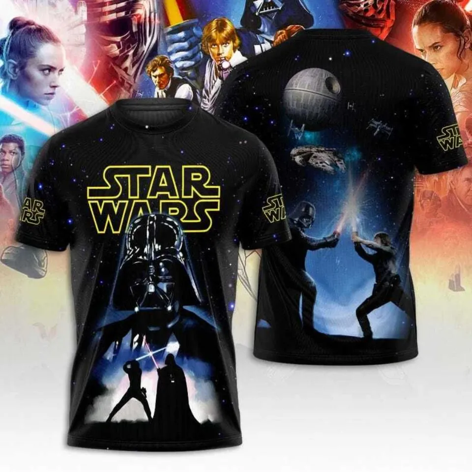 Galaxy's Edge Darth Vader & Luke Skywalker 3D T-Shirt